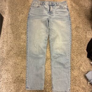 American Eagle Outfitters Light Wash Straight Leg Jeans